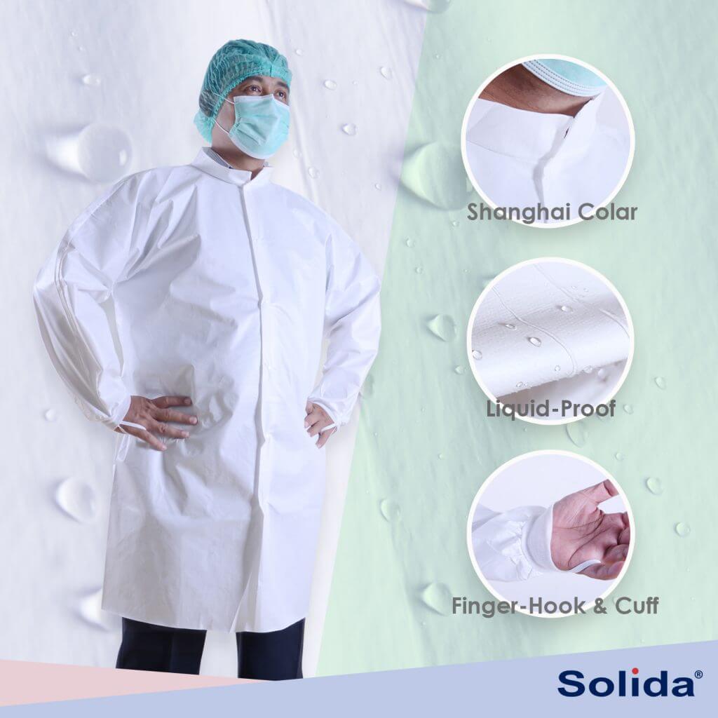 Best Disposable Laboratory Coats with cuffs
